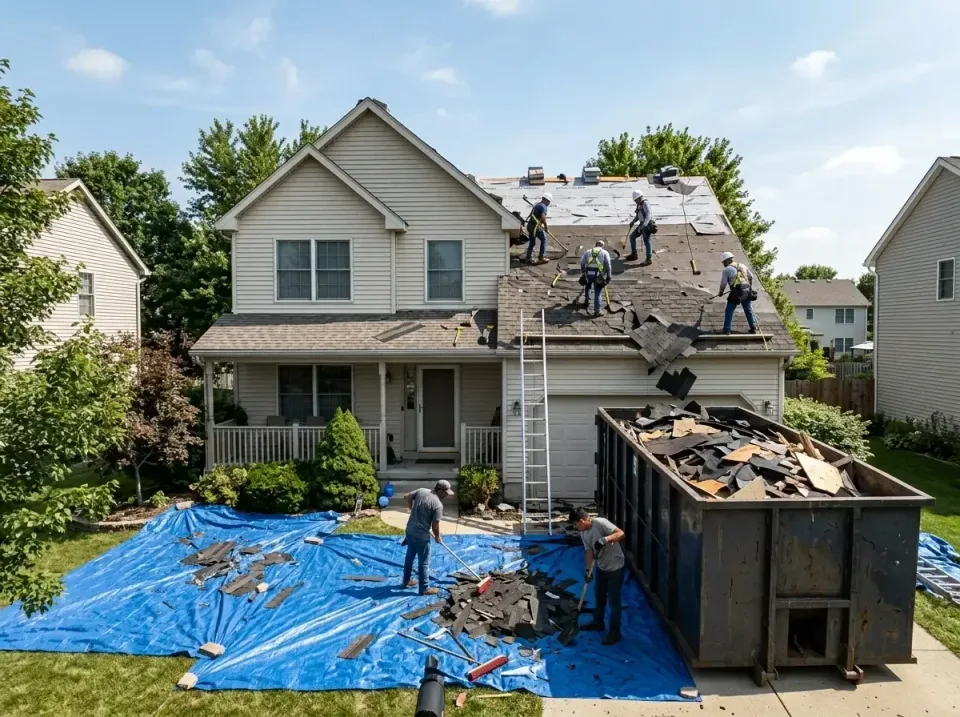 roof-replacement-debris-remova-004 — frequently asked questions, Cheapest Dumpster Rentals in Monticello, IL